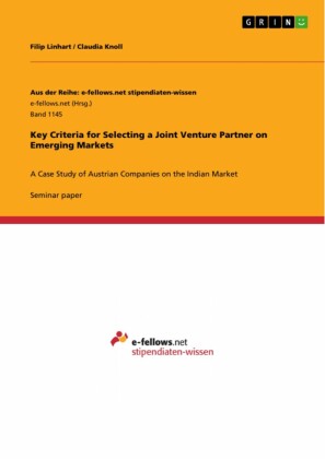 Key Criteria for Selecting a Joint Venture Partner on Emerging Markets