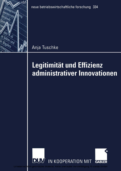 Legitimität und Effizienz administrativer Innovationen main product photo