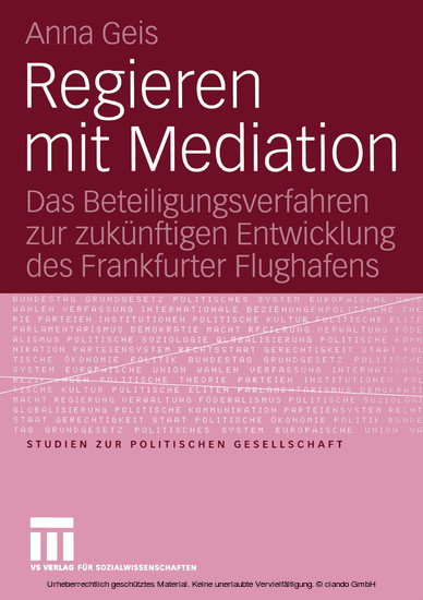 Regieren mit Mediation main product photo