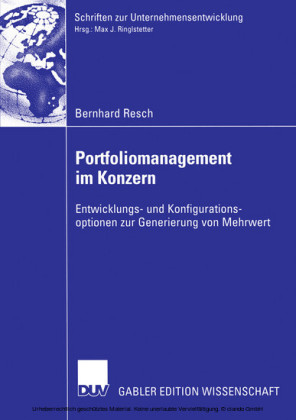 Portfoliomanagement im Konzern