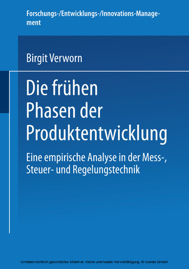 Die frühen Phasen der Produktentwicklung main product photo