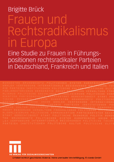 Frauen und Rechtsradikalismus in Europa main product photo