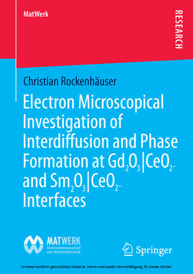 Electron Microscopical Investigation of Interdiffusion and Phase Formation at Gd2O3/CeO2- and Sm2O3/CeO2-Interfaces main product photo