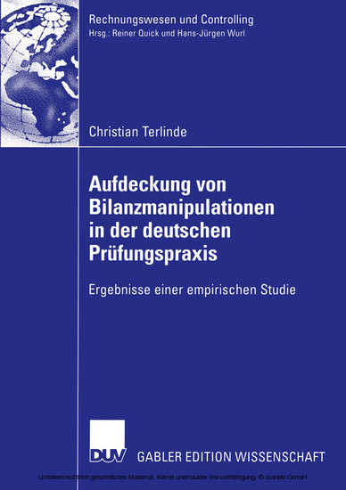 Aufdeckung von Bilanzmanipulationen in der deutschen Prüfungspraxis main product photo