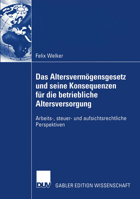 Das Altersvermögensgesetz und seine Konsequenzen für die betriebliche Altersversorgung main product photo