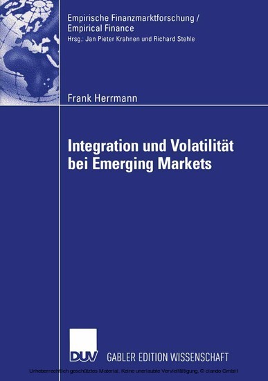 Integration und Volatilität bei Emerging Markets main product photo