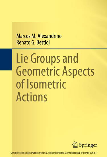 Lie Groups and Geometric Aspects of Isometric Actions main product photo