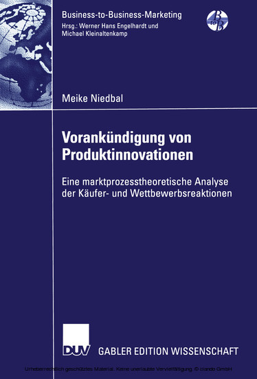 Vorankündigung von Produktinnovationen main product photo