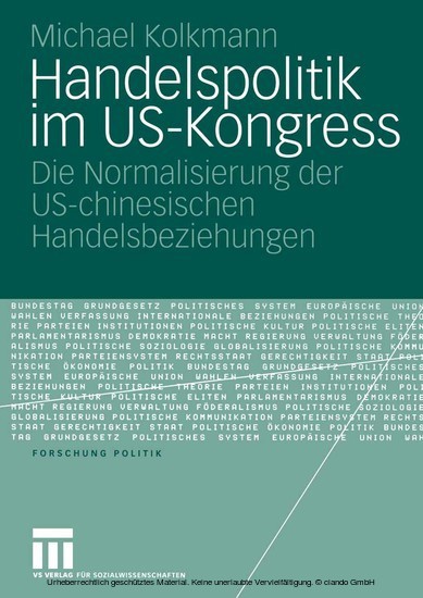Handelspolitik im US-Kongress main product photo