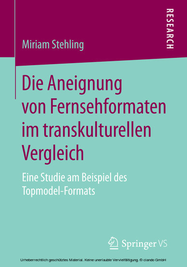 Die Aneignung von Fernsehformaten im transkulturellen Vergleich main product photo