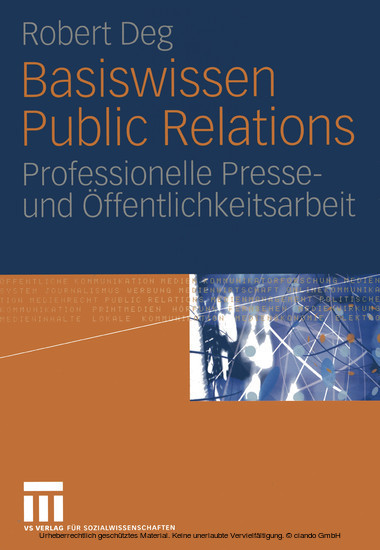 Basiswissen Public Relations main product photo