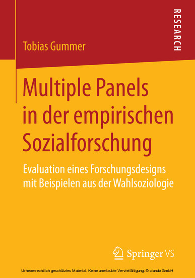 Multiple Panels in der empirischen Sozialforschung main product photo