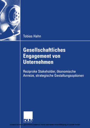Gesellschaftliches Engagement von Unternehmen