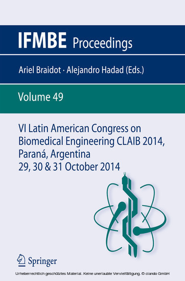 VI Latin American Congress on Biomedical Engineering CLAIB 2014, Paraná, Argentina 29, 30 & 31 October 2014 main product photo
