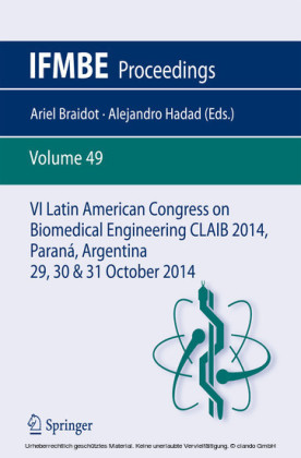 VI Latin American Congress on Biomedical Engineering CLAIB 2014, Paraná, Argentina 29, 30 & 31 October 2014