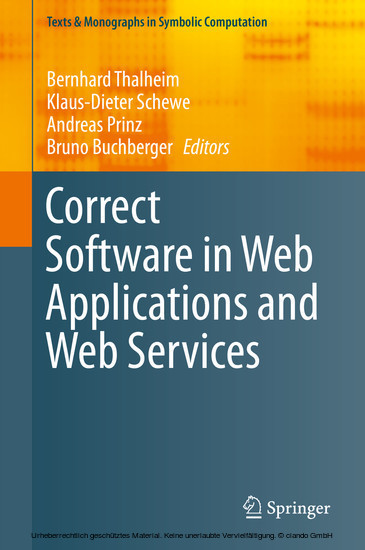 Correct Software in Web Applications and Web Services main product photo