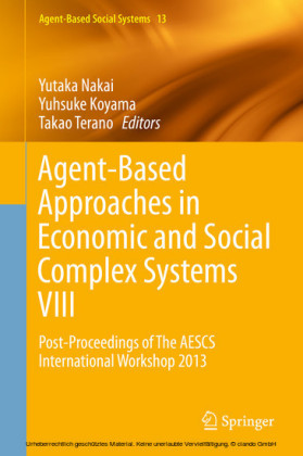 Agent-Based Approaches in Economic and Social Complex Systems VIII