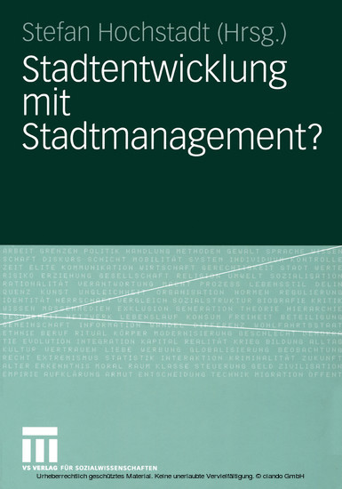 Stadtentwicklung mit Stadtmanagement? main product photo