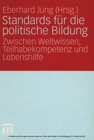 Standards für die politische Bildung main product photo
