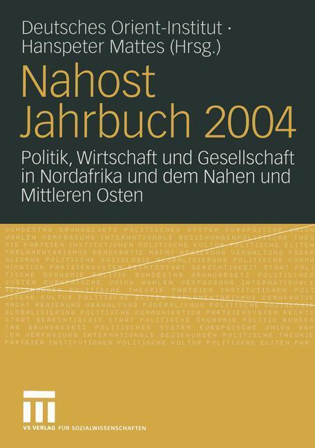 Nahost Jahrbuch 2004 main product photo