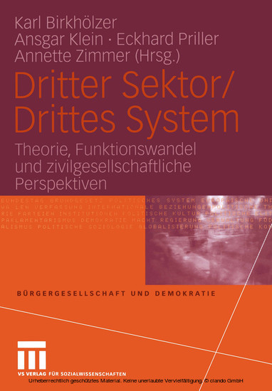 Dritter Sektor/Drittes System main product photo