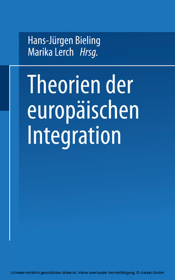 Theorien der europäischen Integration main product photo