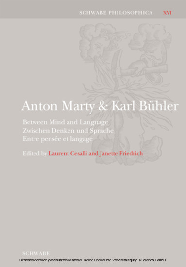 Anton Marty & Karl Bühler main product photo