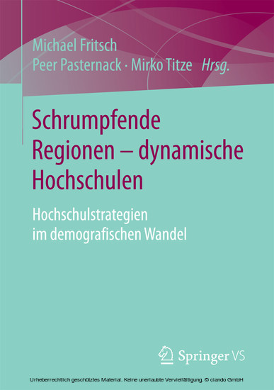 Schrumpfende Regionen - dynamische Hochschulen main product photo