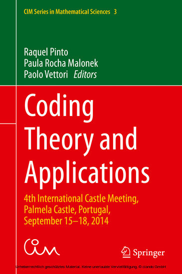 Coding Theory and Applications main product photo
