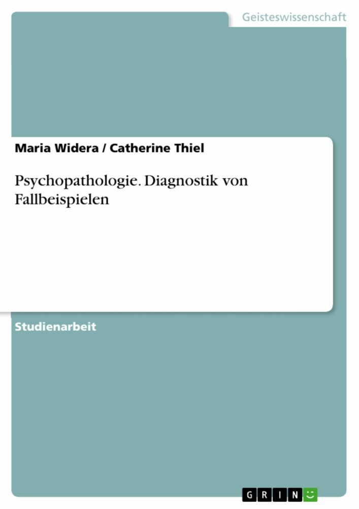 Psychopathologie. Diagnostik von Fallbeispielen main product photo