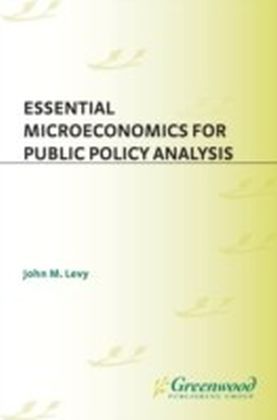 Essential Microeconomics for Public Policy Analysis main product photo