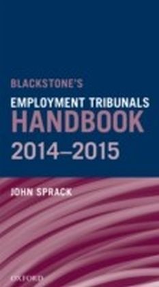 Blackstone's Employment Tribunals Handbook 2014-15 main product photo