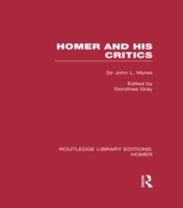 Homer and His Critics main product photo