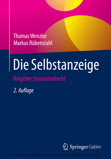 Die Selbstanzeige main product photo