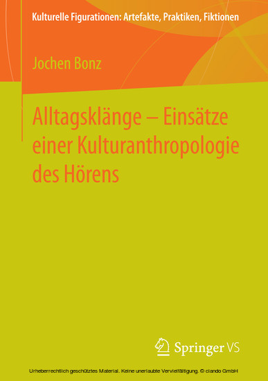 Alltagsklänge - Einsätze einer Kulturanthropologie des Hörens main product photo