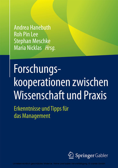 Forschungskooperationen zwischen Wissenschaft und Praxis main product photo