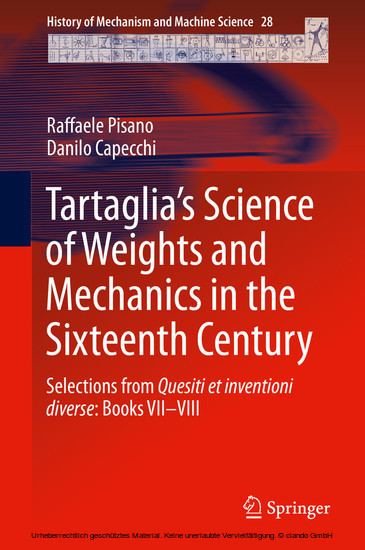 Tartaglia's Science of Weights and Mechanics in the Sixteenth Century main product photo