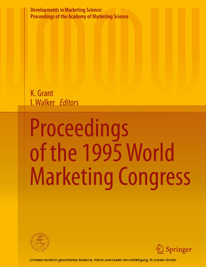 Proceedings of the 1995 World Marketing Congress main product photo