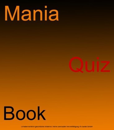 The Mania Quiz Book main product photo
