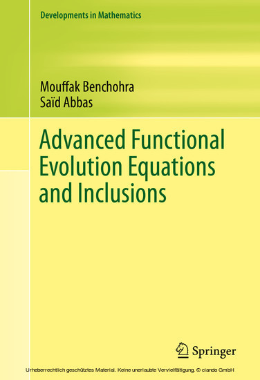 Advanced Functional Evolution Equations and Inclusions main product photo