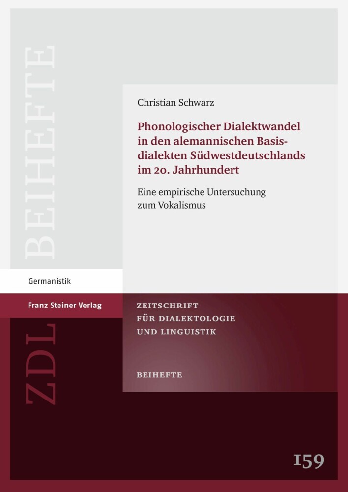 Phonologischer Dialektwandel in den alemannischen Basisdialekten Südwestdeutschlands im 20. Jahrhundert main product photo