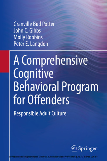 A Comprehensive Cognitive Behavioral Program for Offenders main product photo