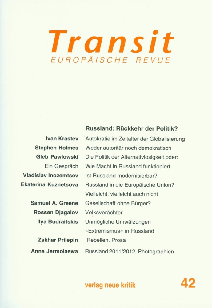 Transit 42. Europäische Revue main product photo