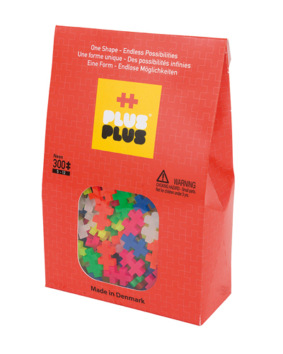 Plus-Plus 300 Kreativ Bausteine Neon main product photo
