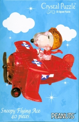 Snoopy im Flugzeug rot (Puzzle)