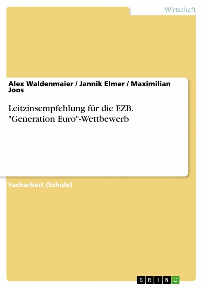 Leitzinsempfehlung für die EZB. 'Generation Euro'-Wettbewerb main product photo