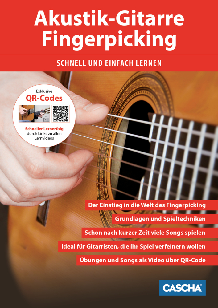 Akustik-Gitarre Fingerpicking - Schnell und einfach lernen main product photo
