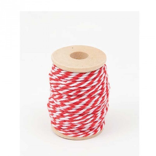 Baumwollgarn rot/weiß main product photo