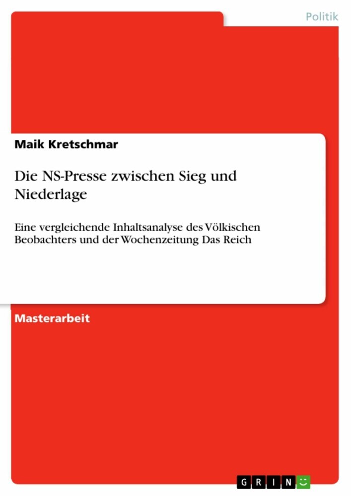Die NS-Presse zwischen Sieg und Niederlage main product photo