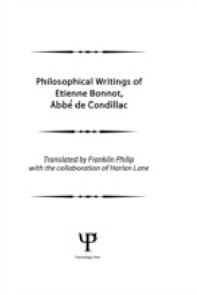 Philosophical Works of Etienne Bonnot, Abbe De Condillac main product photo